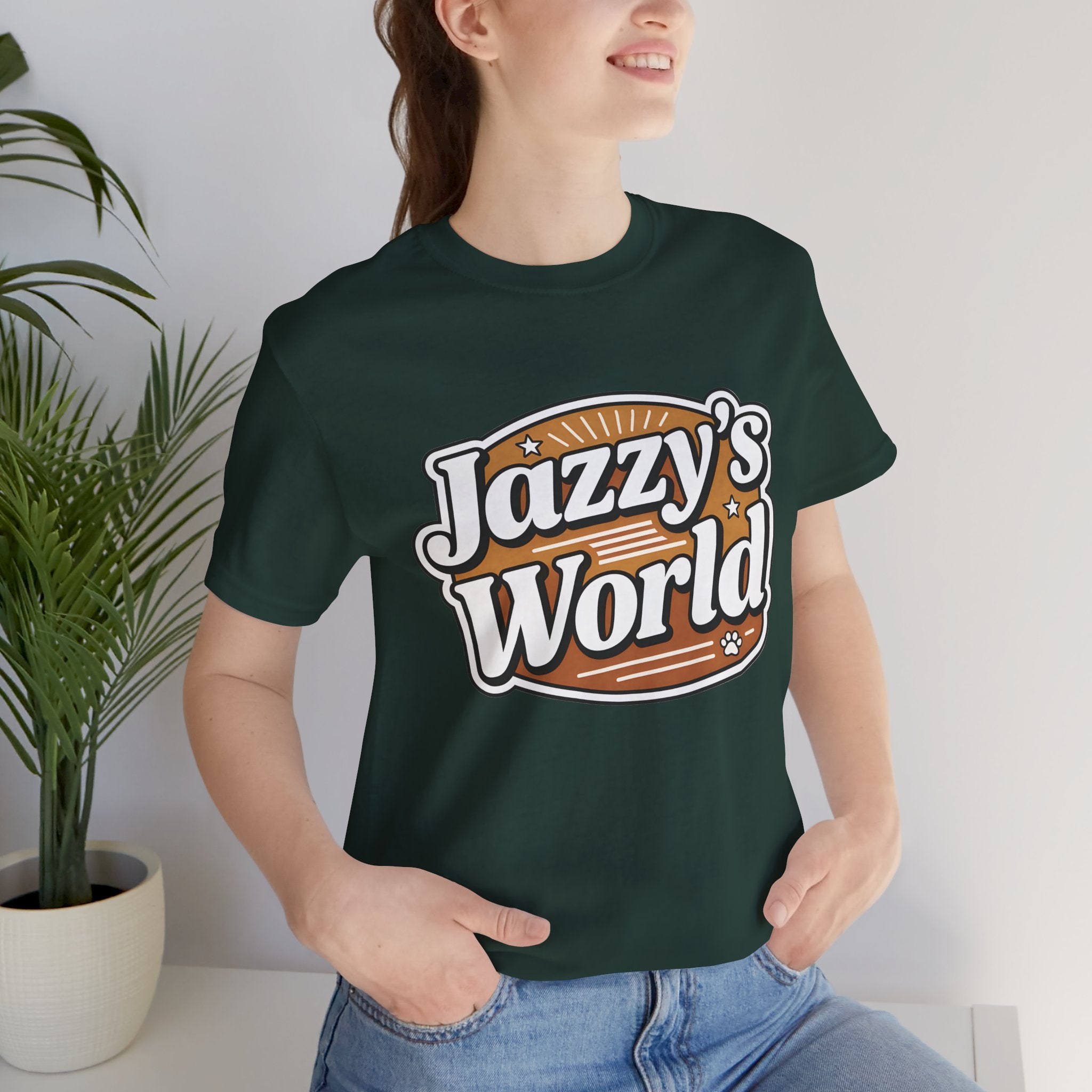 Jazzy’s World – Premium Unisex Tee Logo