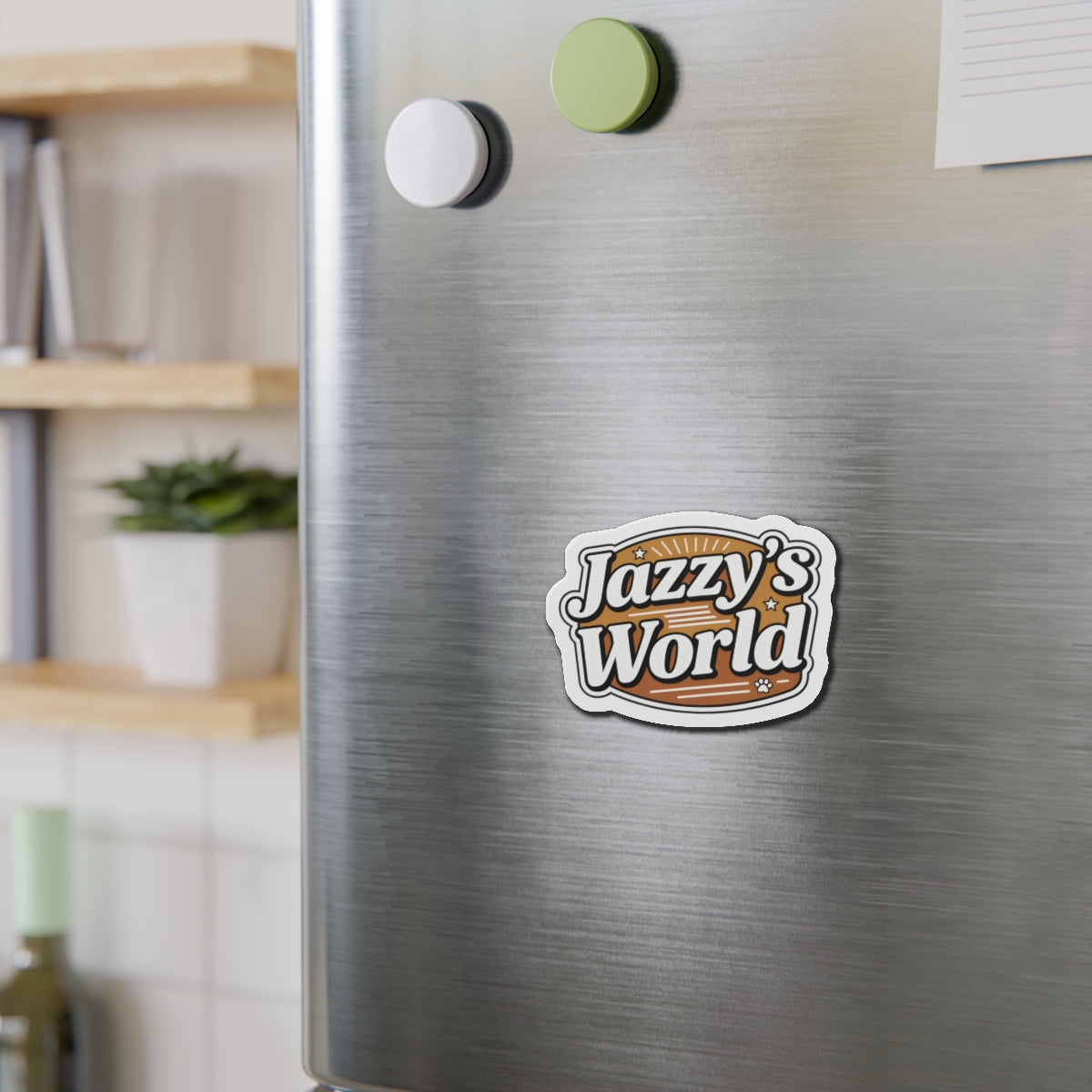 Jazzy’s World Die-Cut Magnet – Premium Vinyl Character Magnet Classic